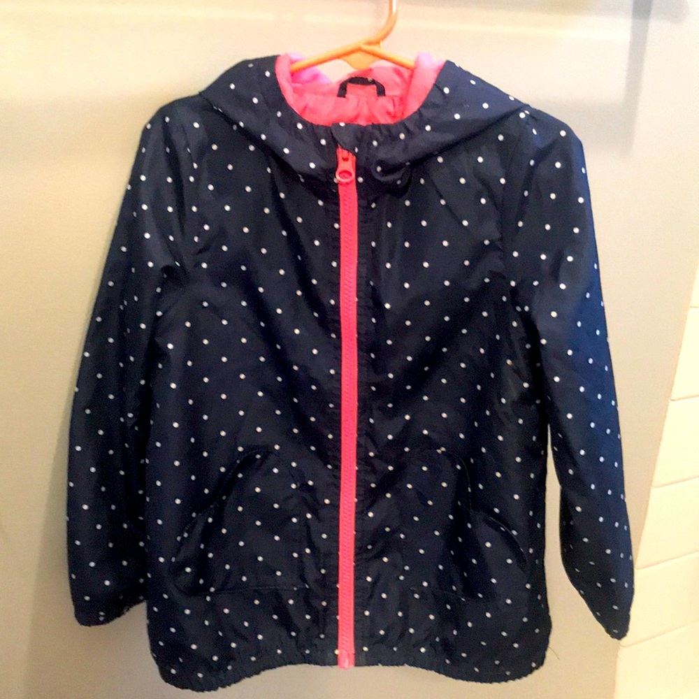 💐 Carter’s Polka Dot Jersey-Lined Windbreaker